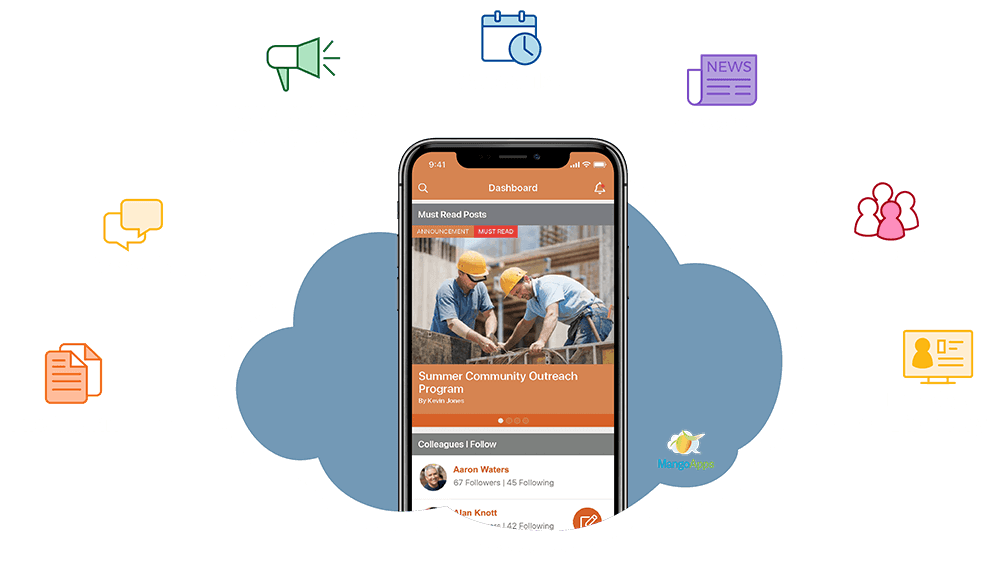 Company App &  Portal for Construction Companies MangoApps