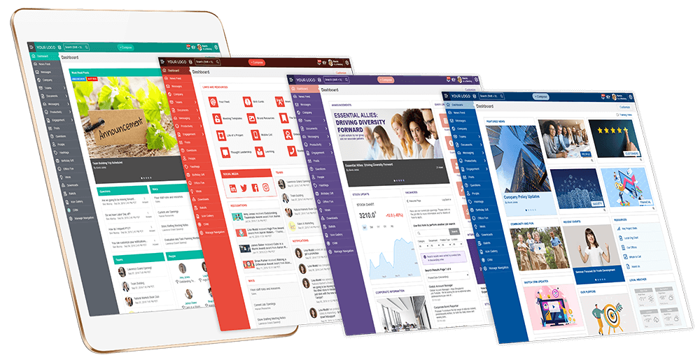 MangoApps - Your Company Branded Intranet Design Samples