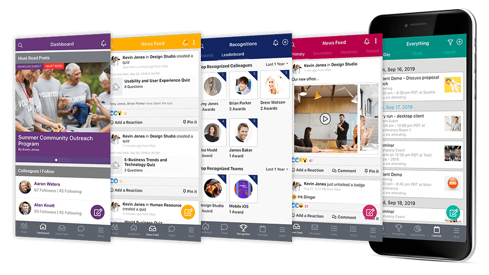 MangoApps - Your Company Branded Intranet Design Samples